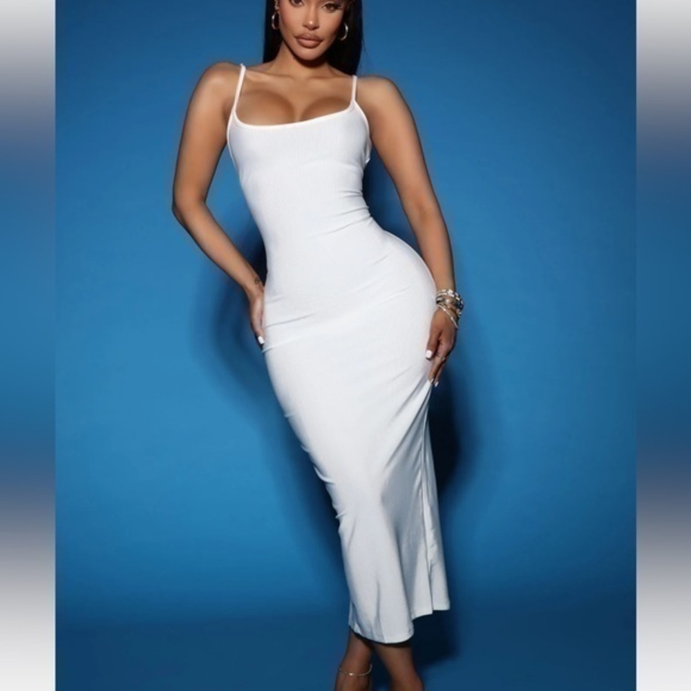 Ribbed Midi Dress